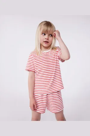 Petit Bateau Kinder-Kurzpyjama aus Baumwolle mit Streifen