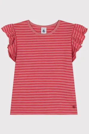 Petit Bateau Kurzärmeliges Kinder-T-Shirt aus Jersey für Mädchen