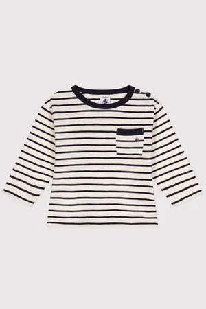Petit Bateau Langärmeliges Baby-T-Shirt aus Jersey