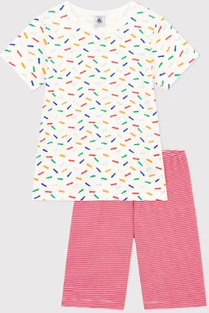 Petit Bateau Kurzer Kinderpyjama aus Baumwolle