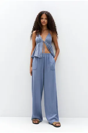 Pull&Bear Fließende Hose Mit Leinen