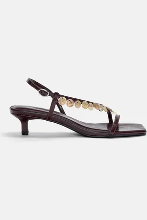 Pull&Bear Absatzsandalen Mit Perlen