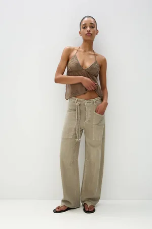 Pull&Bear Baggy-Hose Mit Kordelzug
