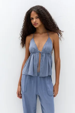 Pull&Bear Top Mit Schleife Und Leinen