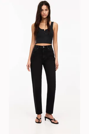 Pull&Bear Mom-Jeans Mit Hohem Bund