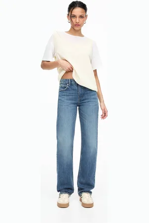 Pull&Bear Straight-Leg-Jeans Mit Mid-Rise-Bund