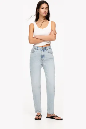 Pull&Bear Mom-Jeans Mit Hohem Bund