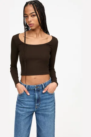 Pull&Bear Geripptes Langarmshirt Mit Langen Ärmeln