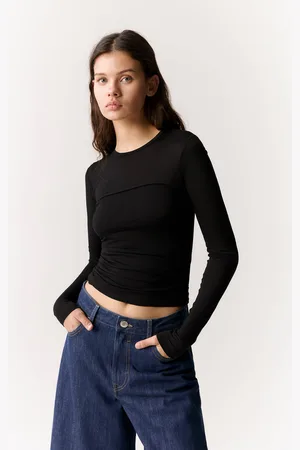 Pull&Bear Langarmshirt Mit Drapierung