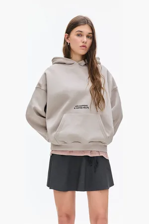 Pull&Bear Sweatshirt Mit Espresso-Motiv