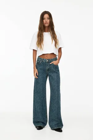Pull&Bear Baggy-Jeans Im Leoparden-Look