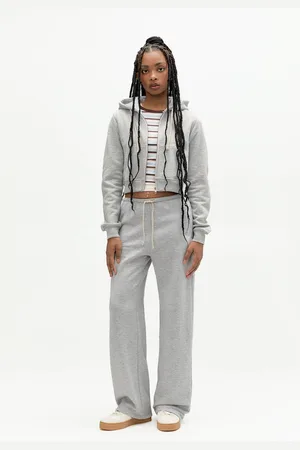 Pull&Bear Trainingsanzug Hose Jogging-Stil Wide-Leg