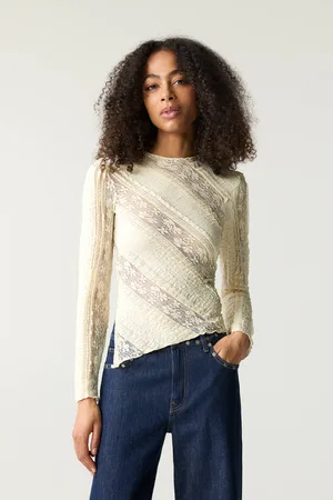 Pull&Bear Shirt Mit Spitze