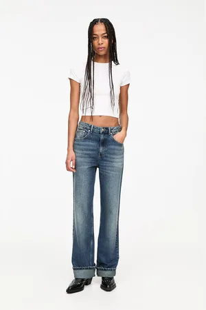 Pull&Bear Baggy-Jeans Mit Umgeschlagenem Saum