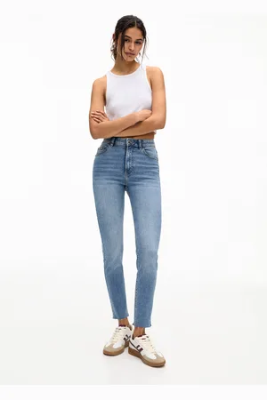 Pull&Bear Skinny-Jeans Mit Hohem Bund