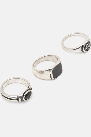 Pull&Bear 3er-Pack Ringe Mit Stein