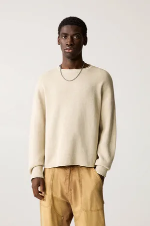 Pull&Bear Gewaschener Pullover Raw Edge