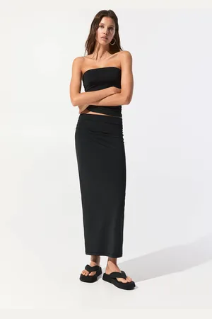 Pull&Bear Midirock Aus Polyamid Mit Raffungen