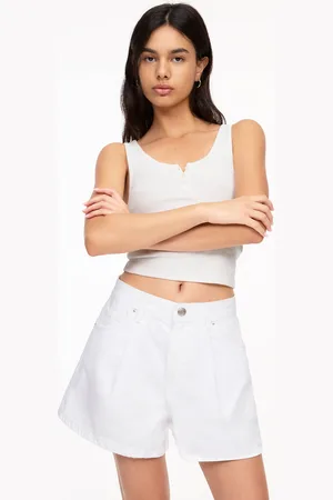 Pull&Bear Jeansshorts Mit Bundfalten