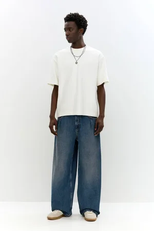 Pull&Bear Super-Baggy-Jeans Bundfalten