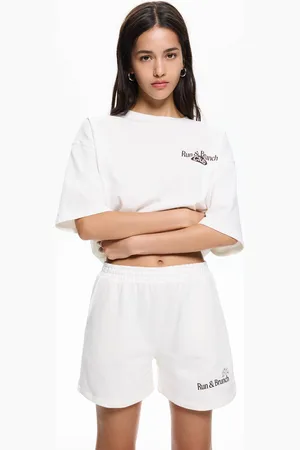 Pull&Bear Shorts Trainingsanzug "Run & Brunch"