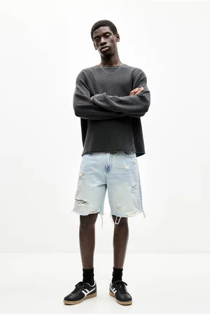 Pull&Bear Jeans Bermudashorts Mit Rissen