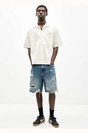 Pull&Bear Jeans Bermudashorts Mit Rissen