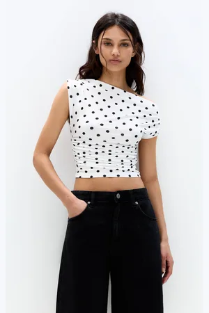 Pull&Bear Asymmetrisches Top Mit Tupfen
