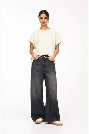 Pull&Bear Baggy-Jeans Wide Leg Und Gürtelschlaufen
