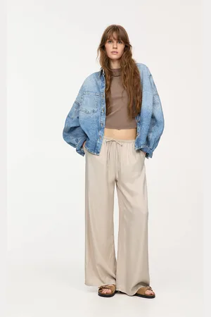 Pull&Bear Joggerhose Satinoptik