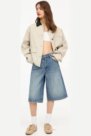 Pull&Bear Jorts Im Baggy-Hosen-Stil Mit Niedrigem Bund
