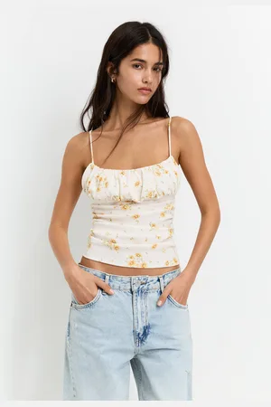 Pull&Bear Gesmoktes Top Mit Blumenprint