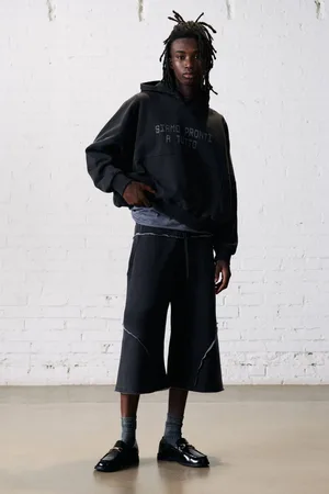 Pull&Bear Stwd-Cropped-Sweatshirt Mit Schriftzug