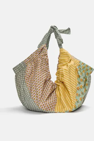 Pull&Bear Bedruckte Maxi-Shopper-Tasche