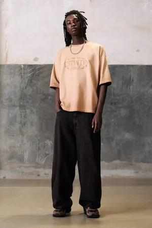 Pull&Bear Jeans Im Supper-Baggy-Hosen-Stil Mit Stwd-Print