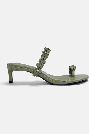 Pull&Bear Absatzsandalen Mit Blumen