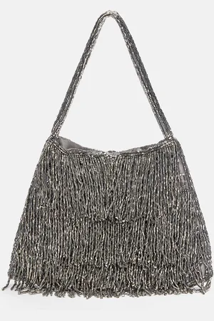 Pull&Bear Handtasche Mit Fransen Und Perlen