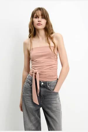 Pull&Bear Schulterfreies Top Mit Schleife