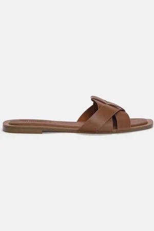 Pull&Bear Flache Sandalen Mit Gekreuzten Riemen