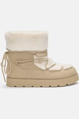 Pull&Bear Gefütterte Kunstfellstiefel