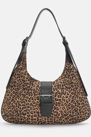 Pull&Bear Maxi-Schultertasche Mit Leopardenmuster
