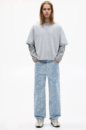 Pull&Bear Baggy-Jeans Mit Stwd-Karos