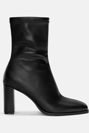 Pull&Bear Absatzstiefeletten Aus Stretchstoff