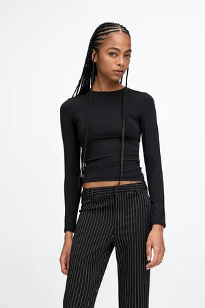 Pull&Bear Langarmshirt Aus Polyamid