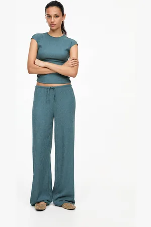 Pull&Bear Wide-Leg-Hose Aus Crêpe