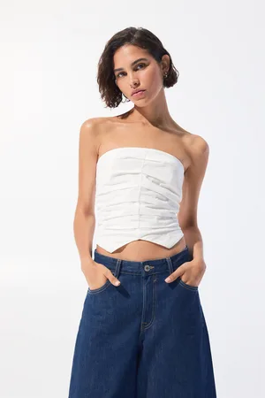 Pull&Bear Burlesque-Look-Top Trägerlos