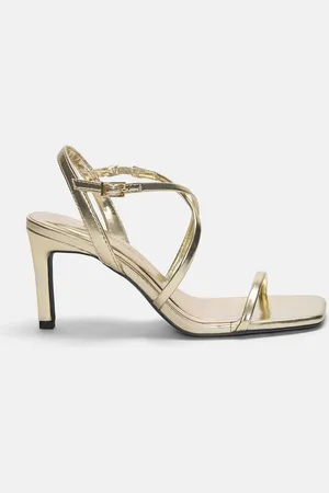 Pull&Bear Goldene Absatzsandalen