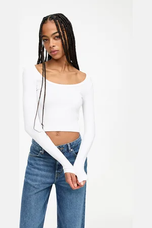 Pull&Bear Geripptes Langarmshirt Mit Langen Ärmeln