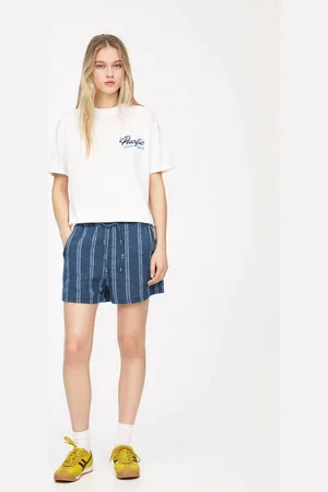 Pull&Bear Rustikale Shorts Mit Streifen