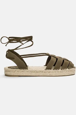 Pull&Bear Espadrilles Mit Schnürung Aus Leder